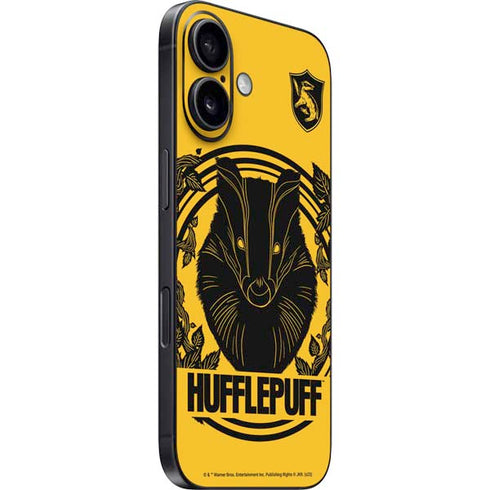 Wizarding Worlds Harry Potter Hufflepuff Illustration iPhone 16 Skin