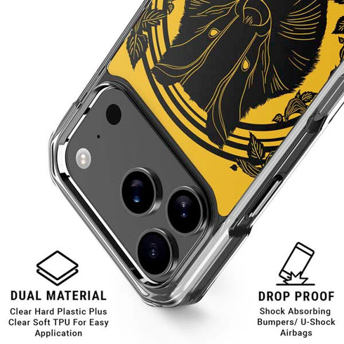 Wizarding Worlds Harry Potter Hufflepuff Illustration iPhone 18 Pro Clear Case