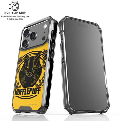 Wizarding Worlds Harry Potter Hufflepuff Illustration iPhone 18 Pro Clear Case