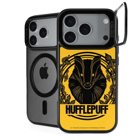 Wizarding Worlds Harry Potter Hufflepuff Illustration iPhone 18 Pro Kickstand Case