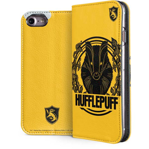 Wizarding Worlds Harry Potter Hufflepuff Illustration iPhone 7 Folio Case