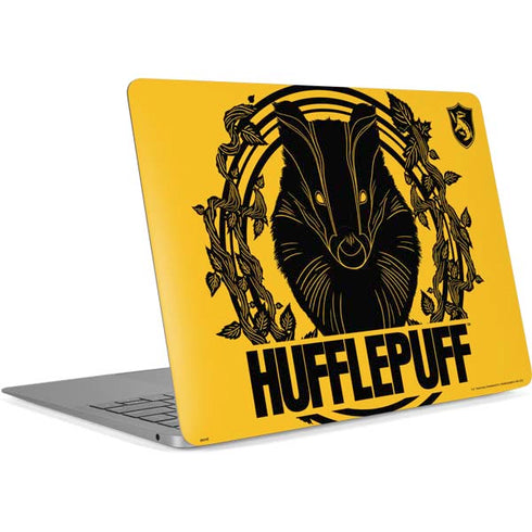 Wizarding Worlds Harry Potter Hufflepuff Illustration Apple MacBook Air Skin