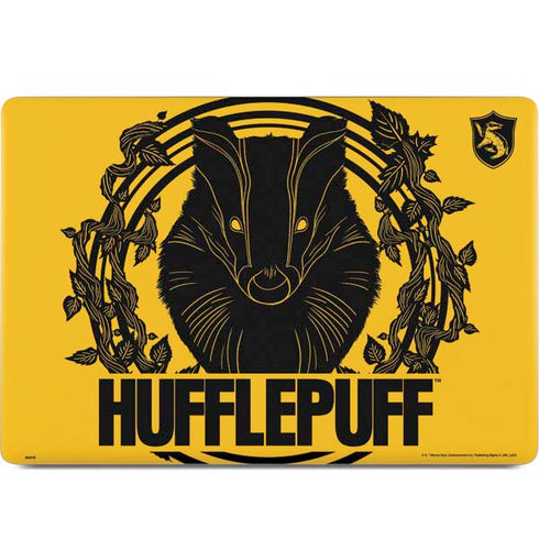 Wizarding Worlds Harry Potter Hufflepuff Illustration MacBook Skins