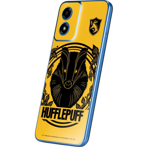 Wizarding Worlds Harry Potter Hufflepuff Illustration Moto G Play 4G (2024) Skin