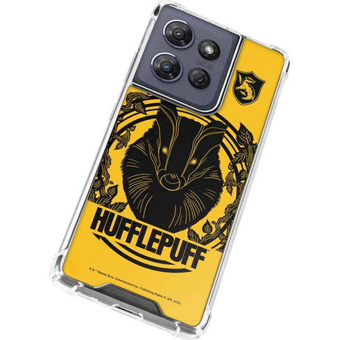Wizarding Worlds Harry Potter Hufflepuff Illustration Moto G Play 5G (2025) Clear Case