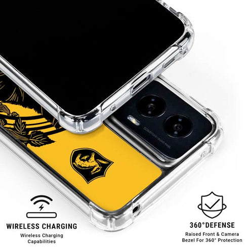 Wizarding Worlds Harry Potter Hufflepuff Illustration Moto G Power 5G (2024) Clear Case