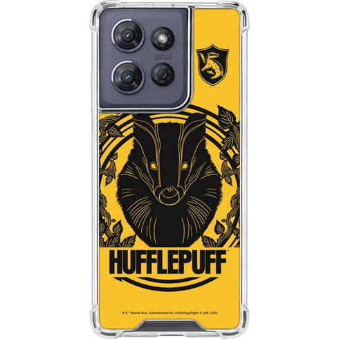 Wizarding Worlds Harry Potter Hufflepuff Illustration Moto G Power 5G (2025) Clear Case