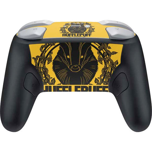 Wizarding Worlds Harry Potter Hufflepuff Illustration Nintendo Switch 2 (2025) Pro Controller Skin