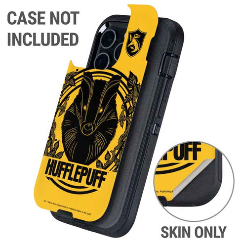 Wizarding Worlds Harry Potter Hufflepuff Illustration Otterbox Defender iPhone Skin
