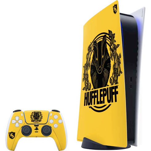 Wizarding Worlds Harry Potter Hufflepuff Illustration PlayStation PS5 Skins