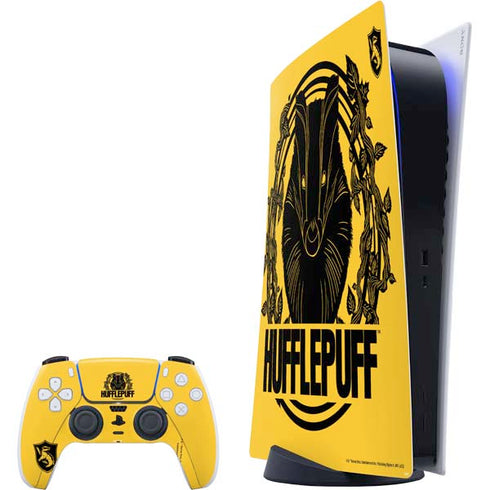 Wizarding Worlds Harry Potter Hufflepuff Illustration PlayStation PS5 Skins