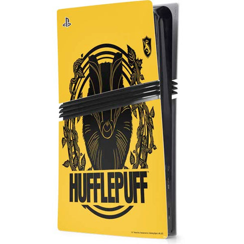 Wizarding Worlds Harry Potter Hufflepuff Illustration PS5 Pro Console Skin