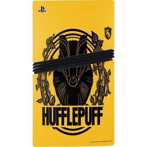 Wizarding Worlds Harry Potter Hufflepuff Illustration PS5 Pro Disk Bundle Skin