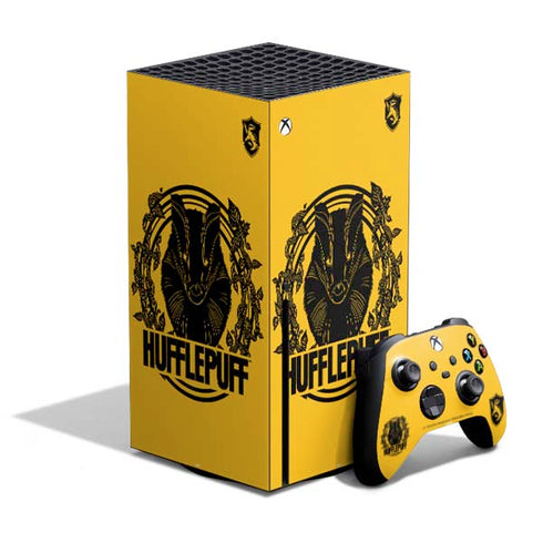 Wizarding Worlds Harry Potter Hufflepuff Illustration Xbox Series X Bundle Skin