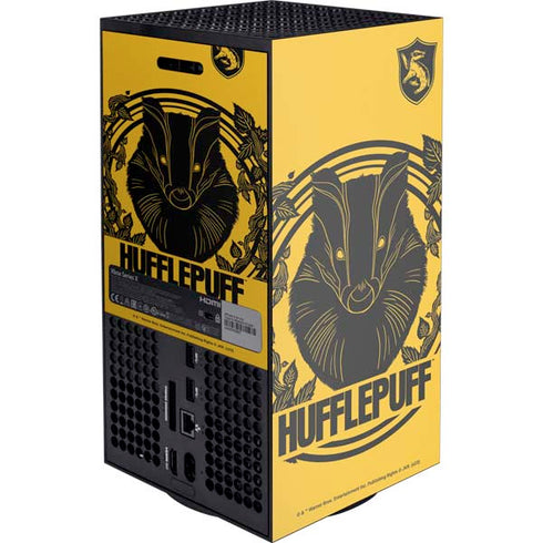 Wizarding Worlds Harry Potter Hufflepuff Illustration XBox Series X Digital Edition Console Skin