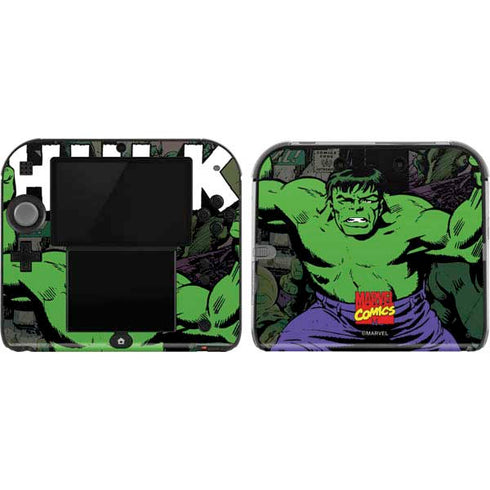 Marvel Classic Comics Hulk Fighter Vintage Nintendo 2DS Skin