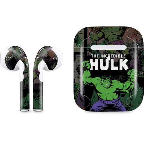 Marvel Classic Comics Hulk Fighter Vintage Apple AirPods 2 Skin