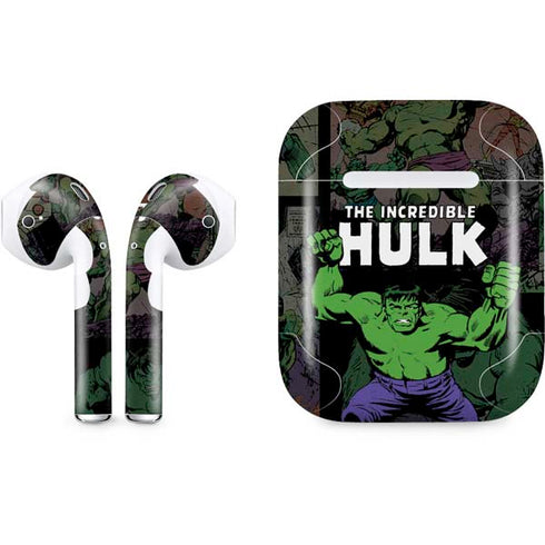 Marvel Classic Comics Hulk Fighter Vintage Apple AirPods Skin