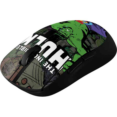 Marvel Classic Comics Hulk Fighter Vintage G Pro Wireless Gaming Mouse Skin