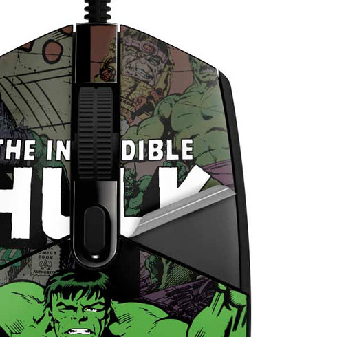 Marvel Classic Comics Hulk Fighter Vintage G203 Prodigy RGB Wired Gaming Mouse Skin