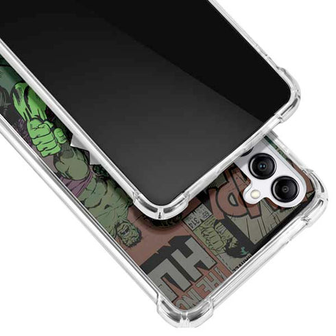 Marvel Classic Comics Hulk Fighter Vintage Galaxy A14 5G Clear Case