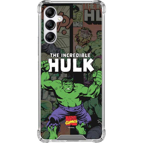 Marvel Classic Comics Hulk Fighter Vintage Galaxy A15 5G Clear Case