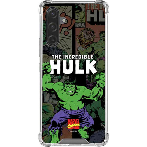 Marvel Classic Comics Hulk Fighter Vintage Galaxy A17 Clear Case