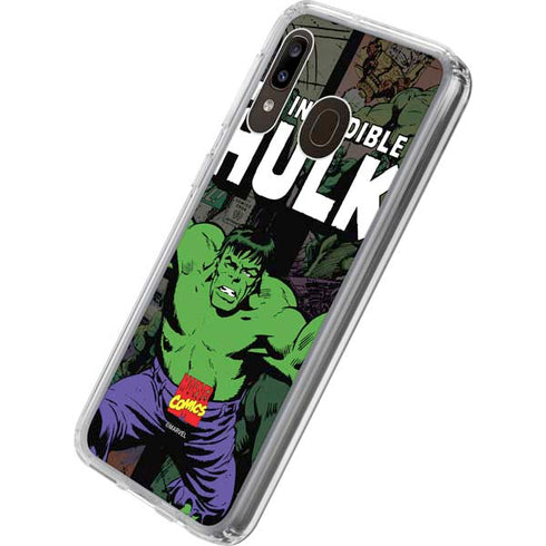 Marvel Classic Comics Hulk Fighter Vintage Galaxy A20 Clear Case