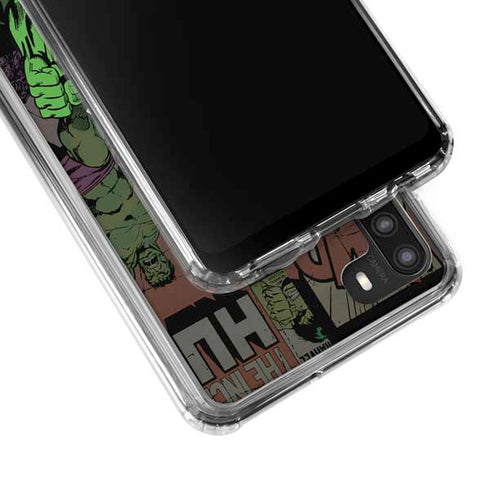 Marvel Classic Comics Hulk Fighter Vintage Galaxy A21 Clear Case