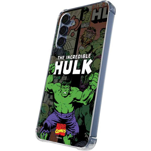Marvel Classic Comics Hulk Fighter Vintage Galaxy A35 5G Clear Case