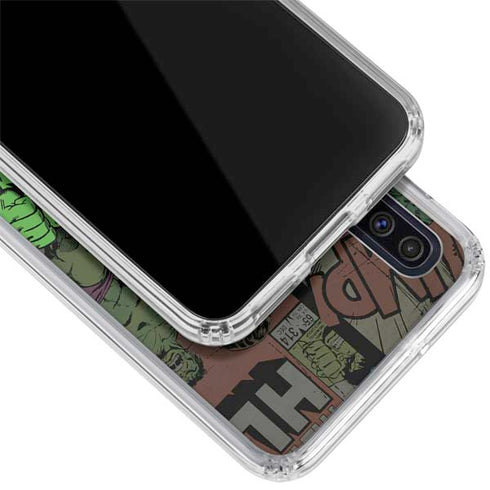 Marvel Classic Comics Hulk Fighter Vintage Galaxy A50 Clear Case