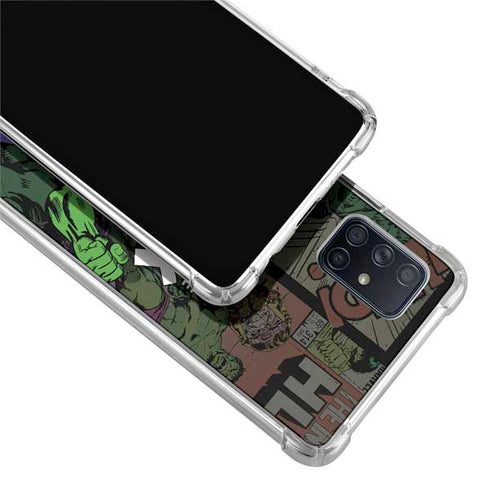 Marvel Classic Comics Hulk Fighter Vintage Galaxy A51 5G Clear Case