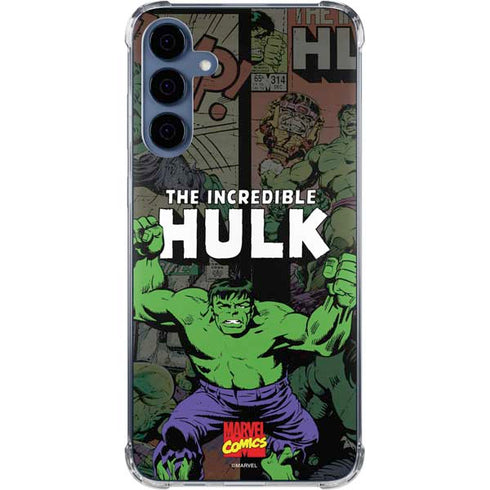 Marvel Classic Comics Hulk Fighter Vintage Galaxy A55 5G Clear Case