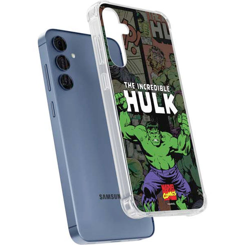 Marvel Classic Comics Hulk Fighter Vintage Galaxy A55 5G Clear Case
