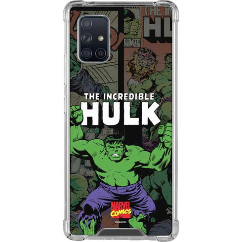 Marvel Classic Comics Hulk Fighter Vintage Galaxy A71 5G Clear Case