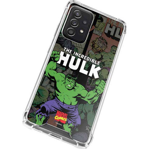 Marvel Classic Comics Hulk Fighter Vintage Galaxy A72 5G Clear Case