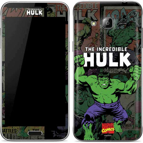 Marvel Classic Comics Hulk Fighter Vintage Galaxy J3 Skin