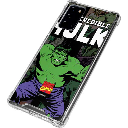 Marvel Classic Comics Hulk Fighter Vintage Galaxy Note20 5G Clear Case
