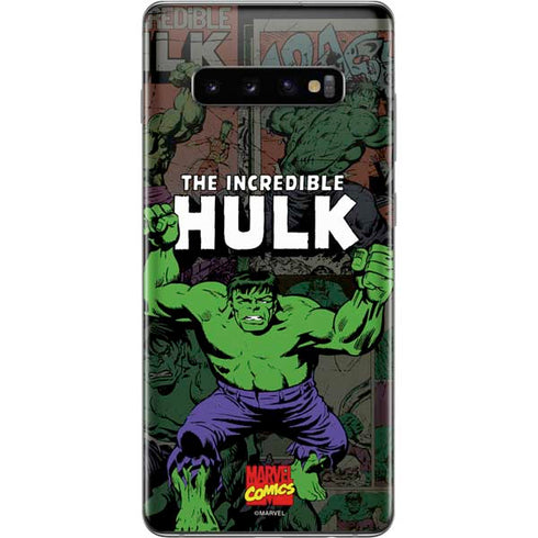 Marvel Classic Comics Hulk Fighter Vintage Galaxy S10 Plus Skin