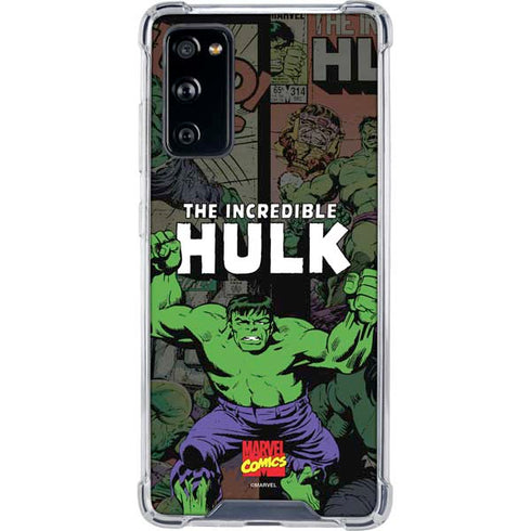 Marvel Classic Comics Hulk Fighter Vintage Galaxy S20 FE Clear Case