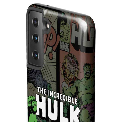 Marvel Classic Comics Hulk Fighter Vintage Galaxy S21 Plus 5G Pro Case