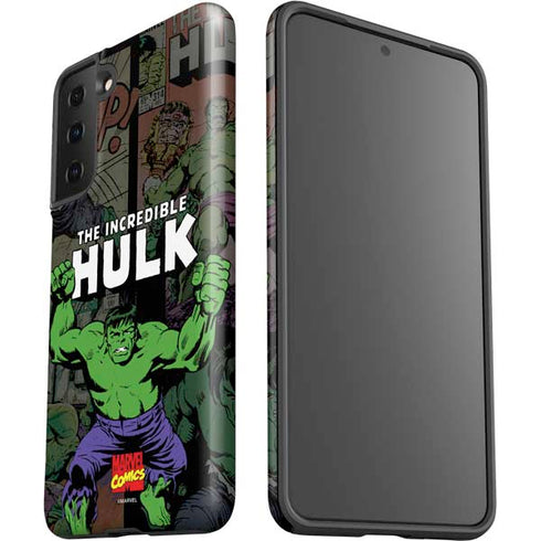 Marvel Classic Comics Hulk Fighter Vintage Galaxy S21 Plus 5G Pro Case