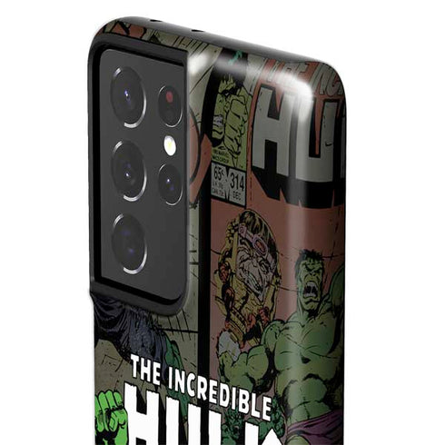 Marvel Classic Comics Hulk Fighter Vintage Galaxy S21 Ultra 5G Pro Case
