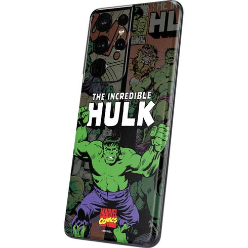 Marvel Classic Comics Hulk Fighter Vintage Galaxy S21 Ultra 5G Skin