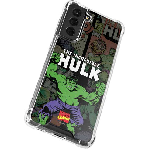 Marvel Classic Comics Hulk Fighter Vintage Galaxy S22 Plus Clear Case