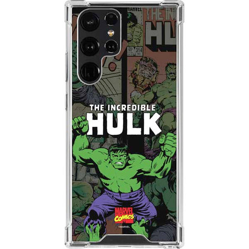 Marvel Classic Comics Hulk Fighter Vintage Galaxy S22 Ultra Clear Case