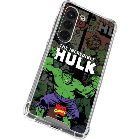 Marvel Classic Comics Hulk Fighter Vintage Galaxy S23 Clear Case