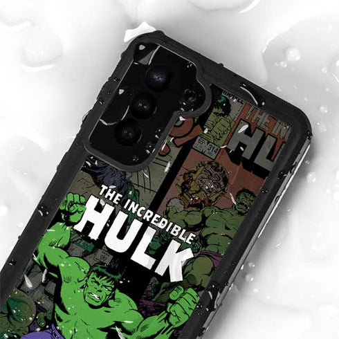 Marvel Classic Comics Hulk Fighter Vintage Galaxy S23 Plus Waterproof Case