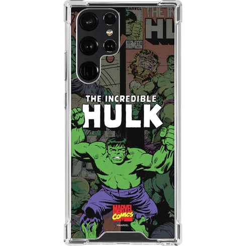 Marvel Classic Comics Hulk Fighter Vintage Galaxy S23 Ultra Clear Case