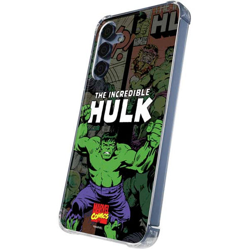 Marvel Classic Comics Hulk Fighter Vintage Galaxy S24 Clear Case